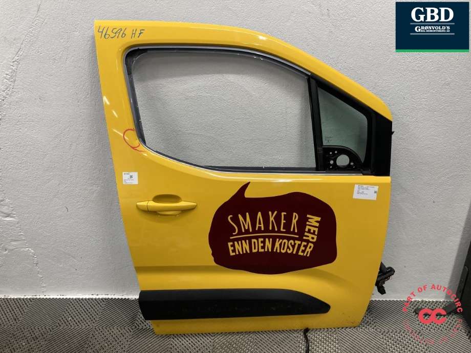 Dør høyre foran til Opel Combo E 2019-->> (98 229 142 80|)