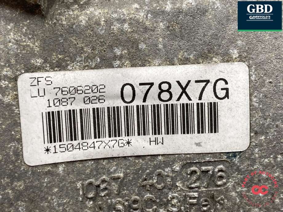 Girkasse automat til BMW 5-Serie 2010-2017 (F10/F11) (F10/F11) (24 00 7 642 972|24 00 8 637 834|GA8HP70X)