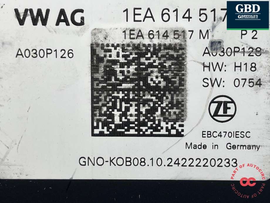 ABS sentral til Ford Explorer EV 2024-->>  (ZF|2829101|VWR2KA-2B373-KA|1EA 614 517 BQ)