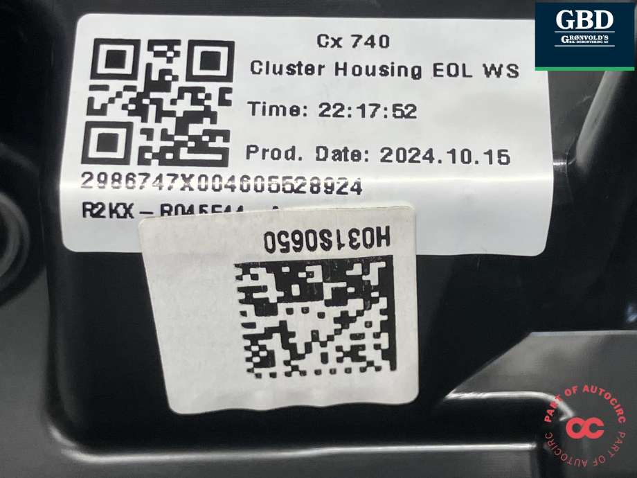 Instrumentpanel til Ford Explorer EV 2024-->>  (2707615|VWR2KA-10849-DA|H031S0650)