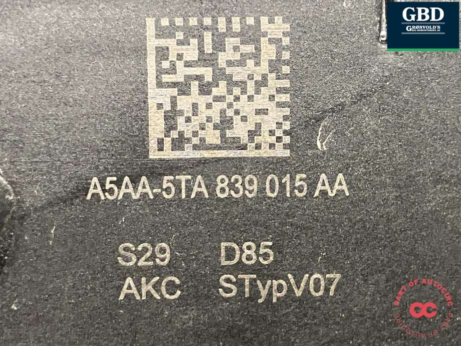 Låsekasse venstre bak til Ford Explorer EV 2024-->>  (2701079|VER2KA-R26413-FA|5TA 839 015 AA)