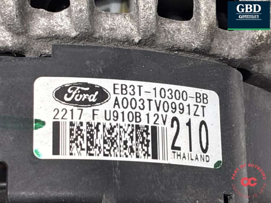 Dynamo diesel til Ford Ranger / Ranger Raptor 2015-2022 (2148356|EB3T-10300-BB|A003TV0991ZT)