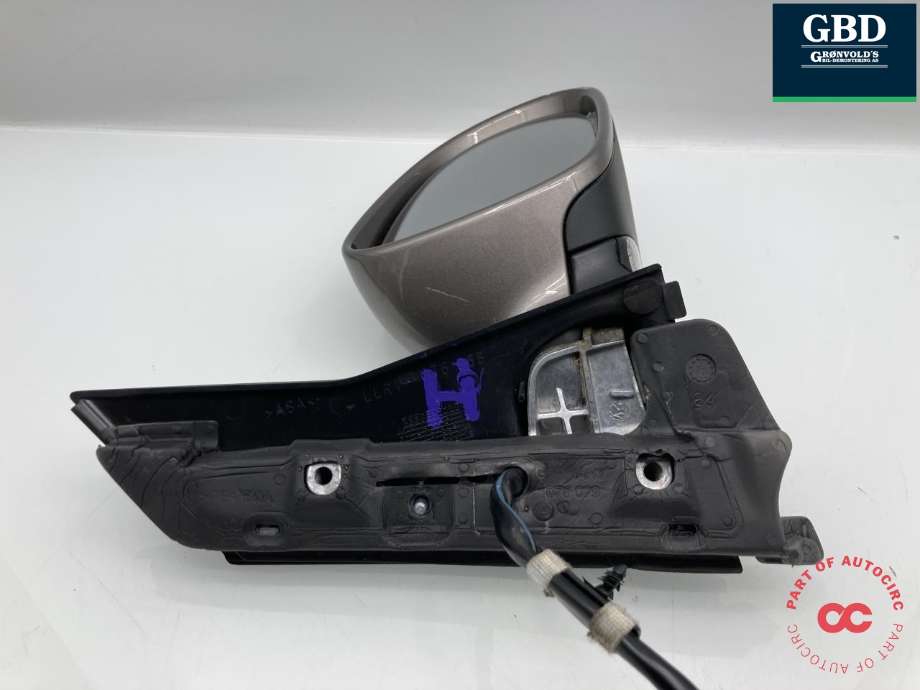 Speil høyre til VW Golf, Plus/Cross 2009-2013 (Fase 2) (5M1 857 508 AQ|5M1 857 508 AQ 9B9|)