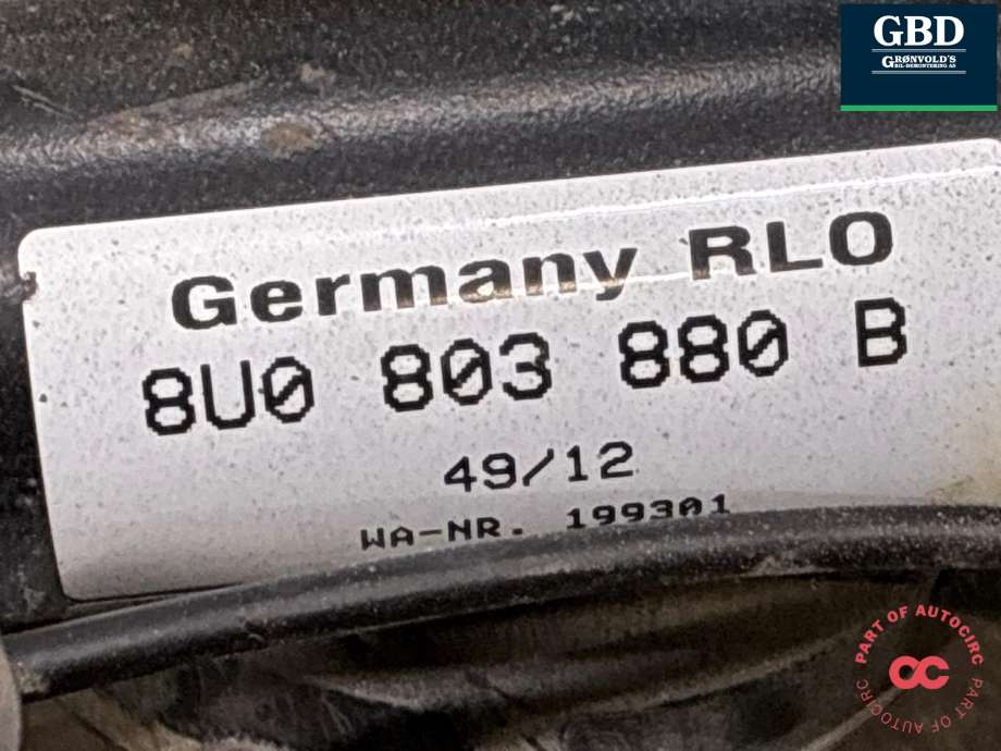 Hengerfeste til Audi Q3 2011-2014 (Type I, Fase 1)  (8U0 803 880 B|)