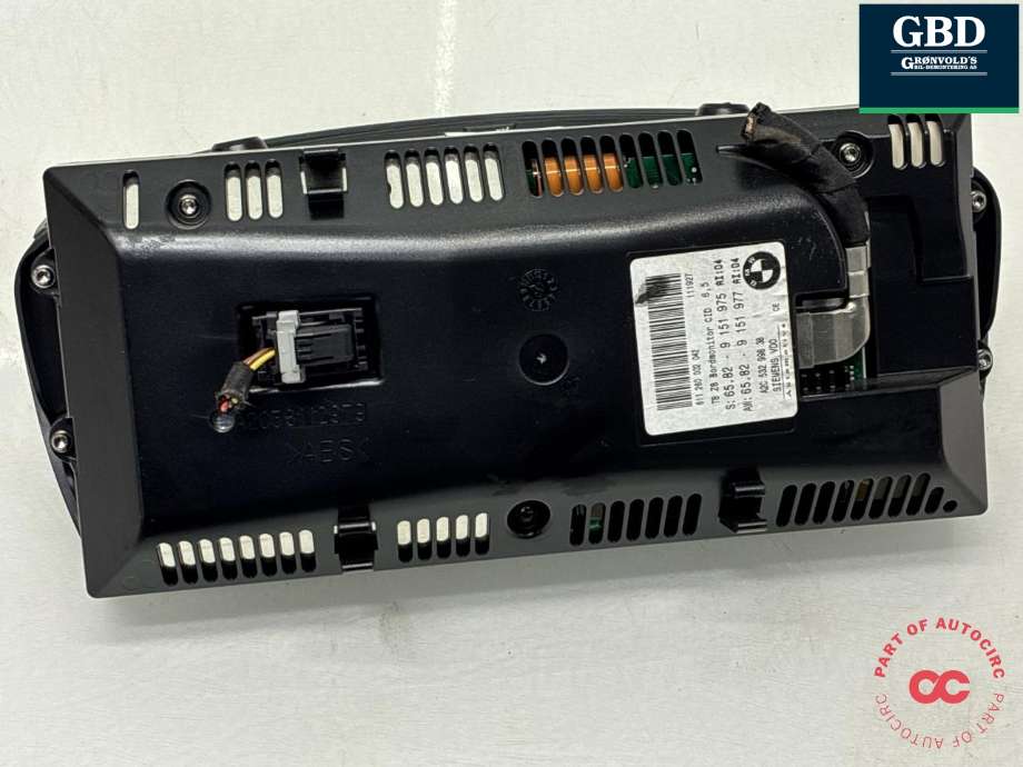 Multimedia display (MCU - Media Controller Unit) til BMW 5-Serie 2003-2010 (E60/E61) (E60/E61) (65 82 9 193 758|A2C 532 998 38|)
