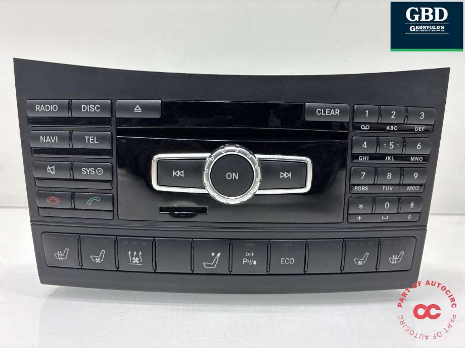Bilstereo til Mercedes E-Klasse 2009-2013 (Fase 1) (W212) (W212) (A 212 900 37 18|A 212 900 39 17|A 212 900 87 16)