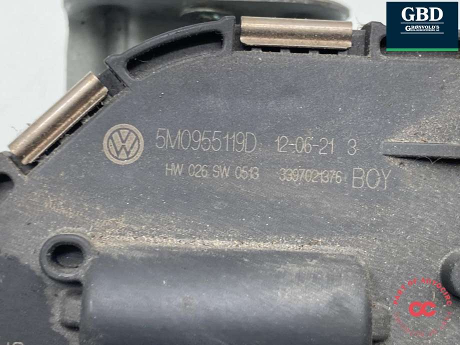 Viskermotor foran venstre til VW Golf, Plus/Cross 2009-2013 (Fase 2) (5M0 955 023 G|)