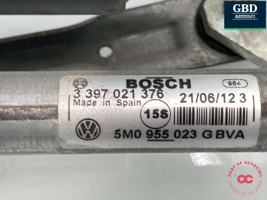 Viskermotor foran venstre til VW Golf, Plus/Cross 2009-2013 (Fase 2) (5M0 955 023 G|)