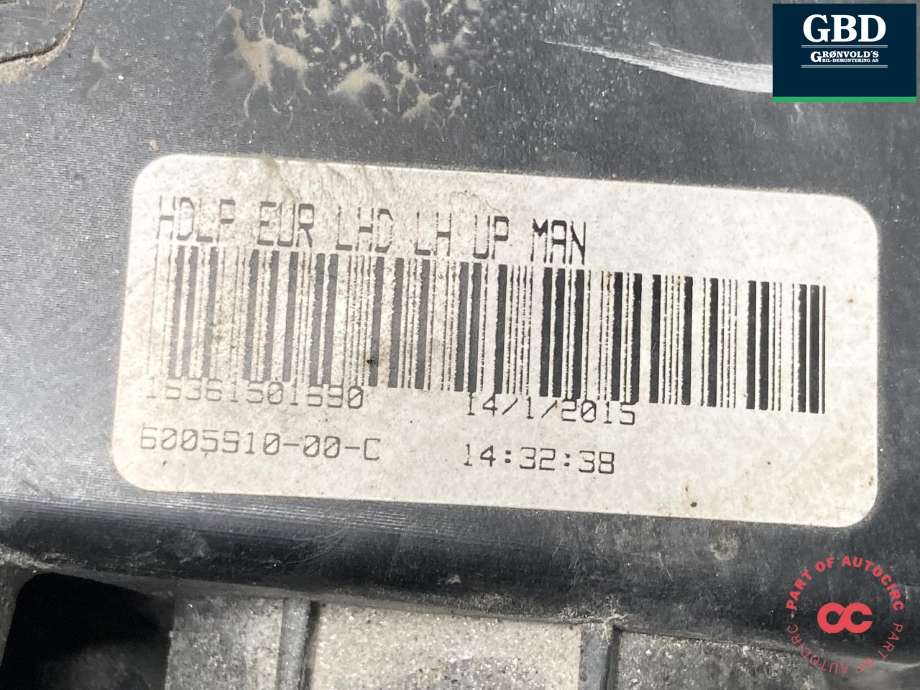 Frontlykt venstre xenon til Tesla Model S 2013-2016 (Fase 1) (6005910-00-C|6005910|6005910-00-B)
