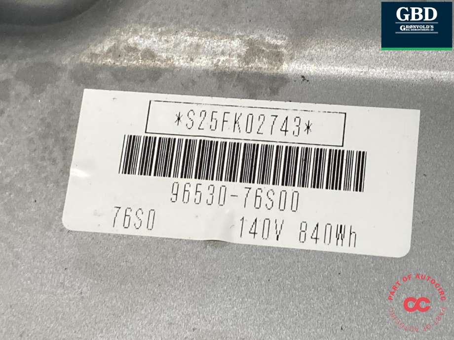 Batteripakke hybrid til Suzuki SX4 S-CROSS 2013-->> (Type II)  (96510-76SV0|)