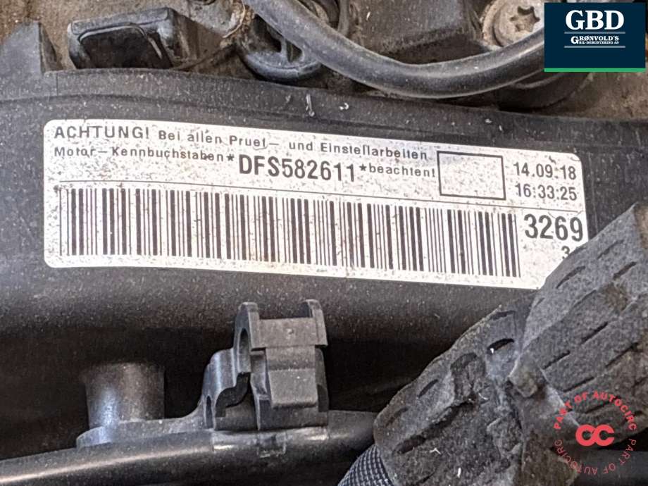 Motor diesel til VW Caddy 2015-2020 (Type III, Fase 3) (DFSB|04L 100 090 F|04L 100 090 FX)