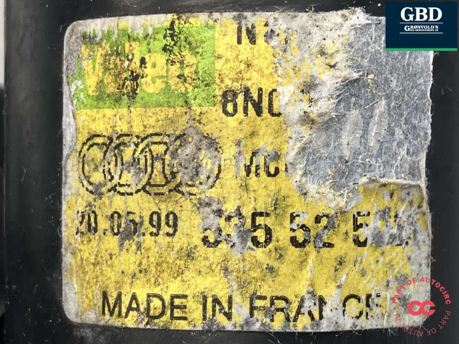 Viskermotor frontrute komplett m/overføring til Audi TT 1998-2006 (Type I) (VALEO|8N1 955 023 A|)