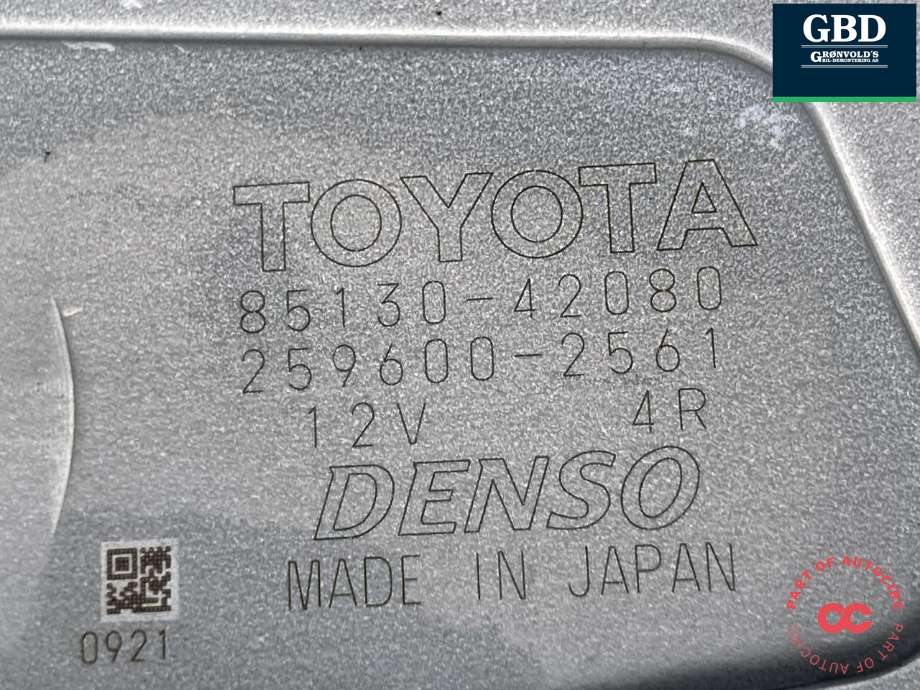Viskermotor bakrute til Toyota RAV4 2013-2015 (Type IV, Fase 1)  (8513042080|85130-42080|)
