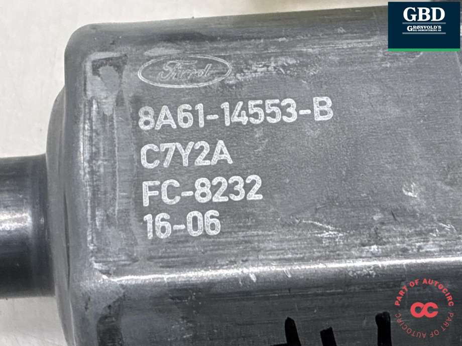 Ruteheis, kun motor, høyre foran til Ford Fiesta 2013-2017 (Type VI, Fase 2)  (1852734|8A61-14553-BC|0 130 822 619)