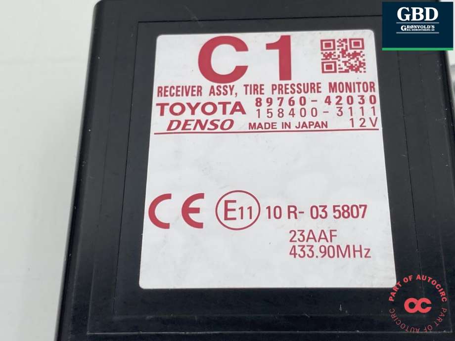 Styreenhet diverse til Toyota RAV4 2013-2015 (Type IV, Fase 1)  (8976042031|89760-42030|)