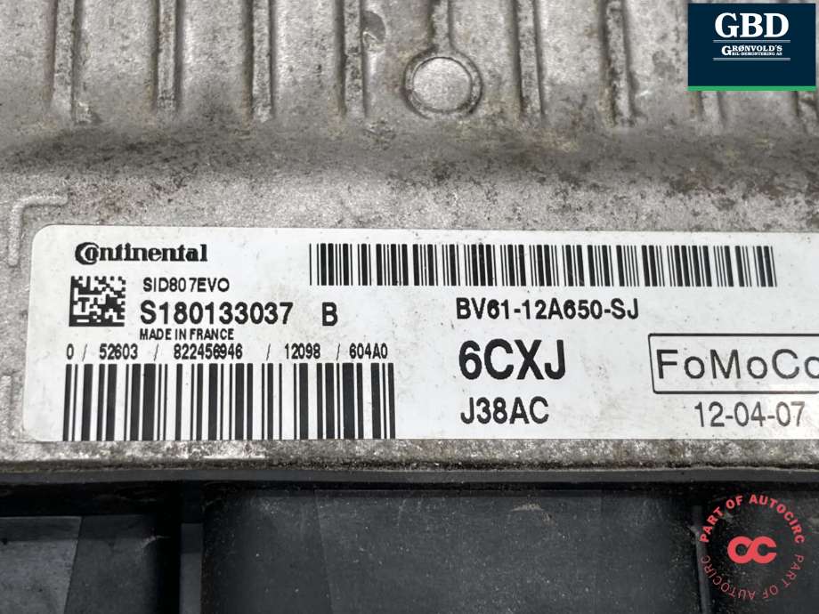 Styreenhet motor til Ford Focus 2011-2014 (Type III, Fase 1)  (1777659|AU71-12A650-KB|BV61-12A650-SJ)