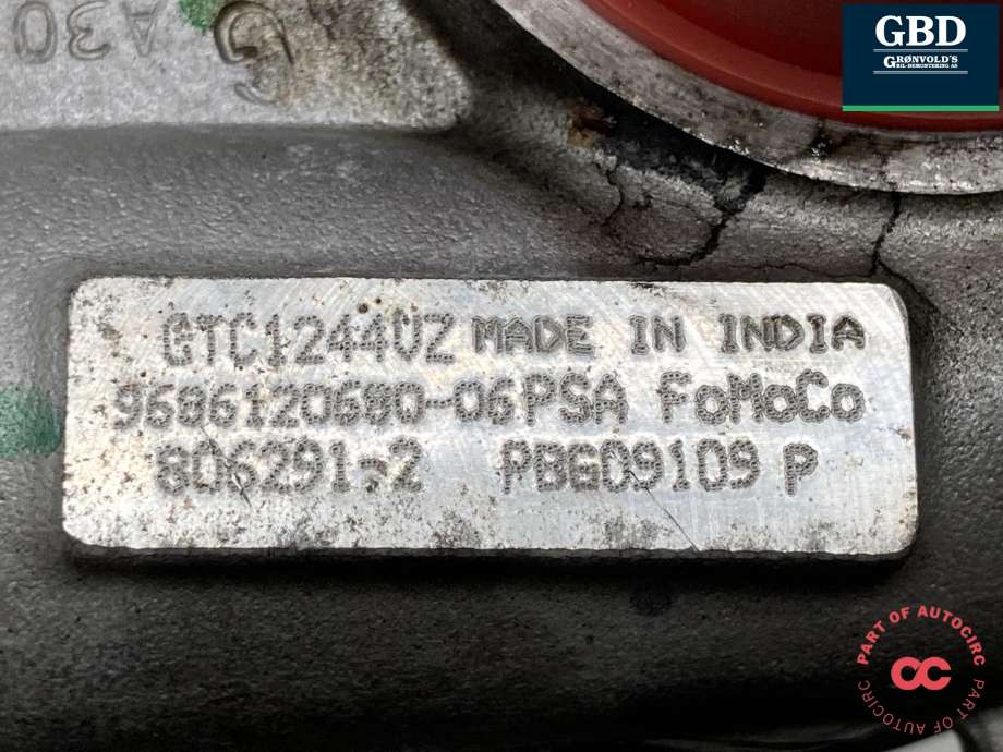 Turbo til Ford Focus 2011-2014 (Type III, Fase 1)  (1945757|AV6Q-6K682-AB|9686120680-06PSA)