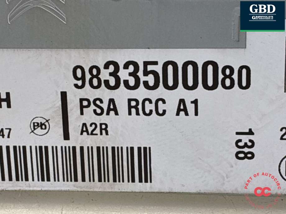 Bilstereo til Opel Vivaro C 2020-->>  (16 666 361 80|98 335 000 80|)