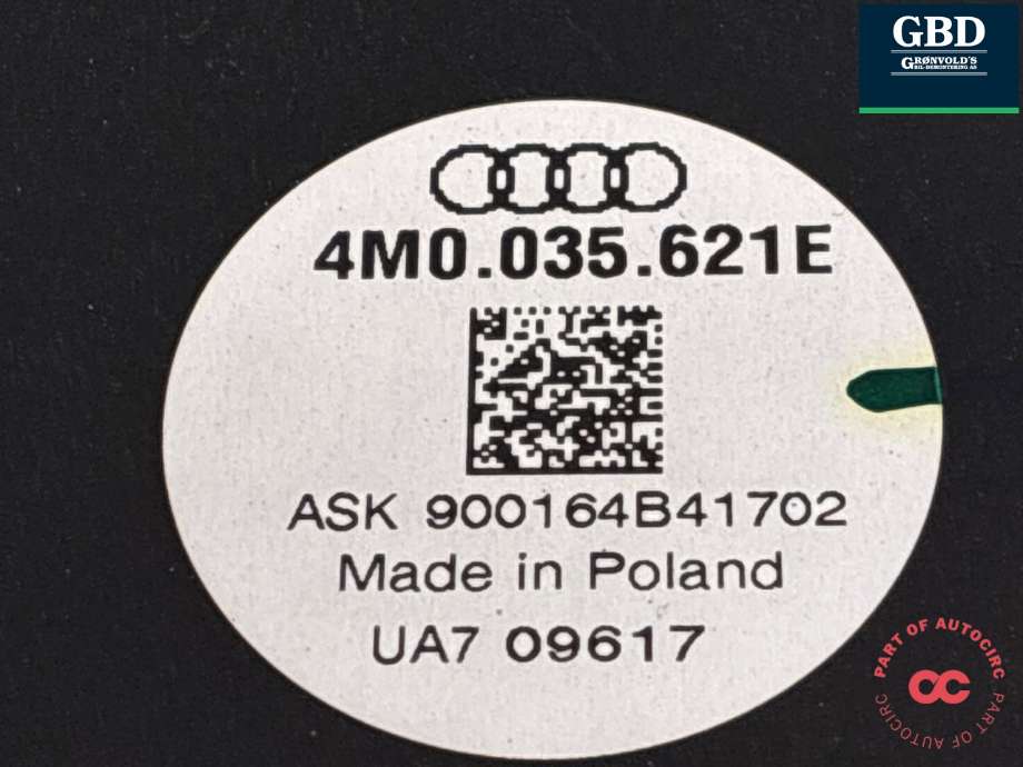 Bilstereo sub-woofer til Audi Q7 2015-->> (Type II) (4M0 035 621 E|)