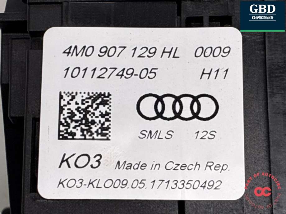 Bryter combi til Audi Q7 2015-->> (Type II)  (4N0 907 129 PN|4M0 907 129 HL|)