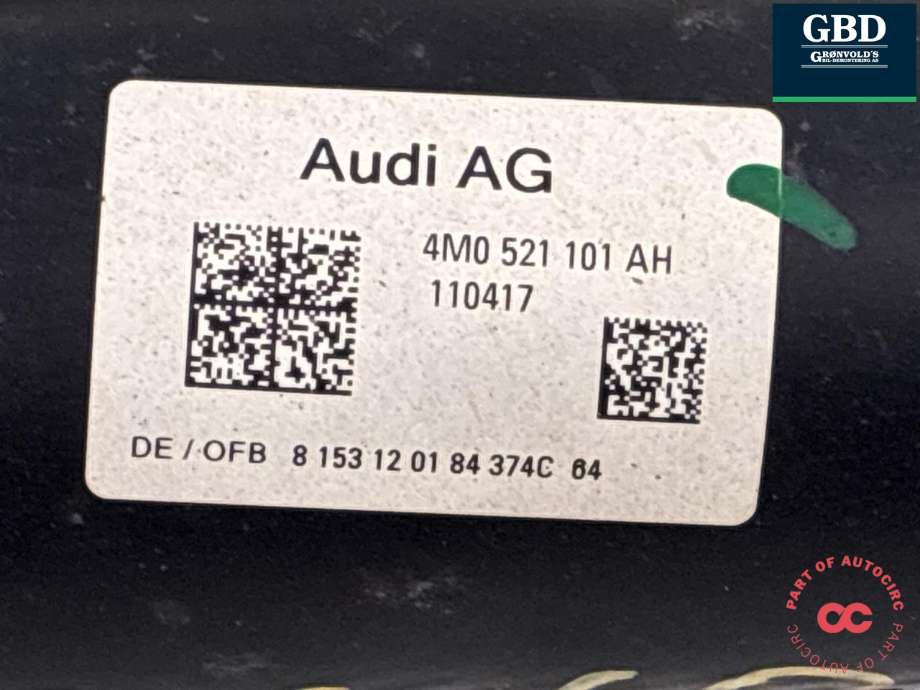 Mellomaksel til Audi Q7 2015-->> (Type II)  (4M0 521 101 CQ|4M0 521 101 AH|)
