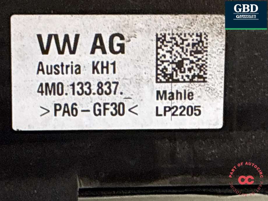 Motordeksel over motor til Audi Q7 2015-->> (Type II)  (4M0 133 849 AA|4M0 133 849|)