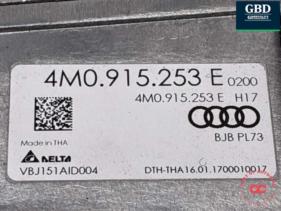 Styreenhet batteri til Audi Q7 2015-->> (Type II) (4M0 915 253 E|)