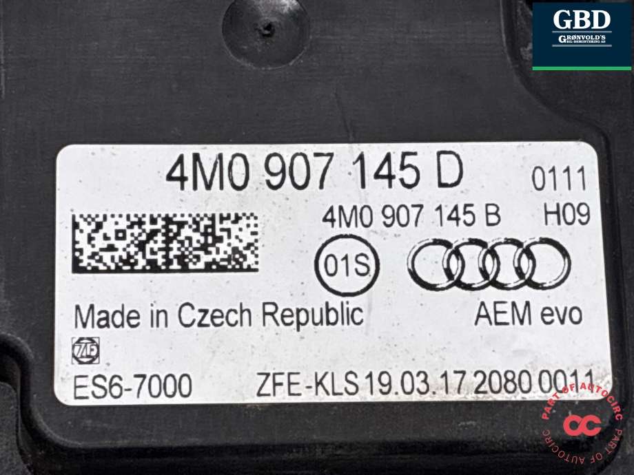 Styreenhet diverse til Audi Q7 2015-->> (Type II)  (4M0 907 145 D|)