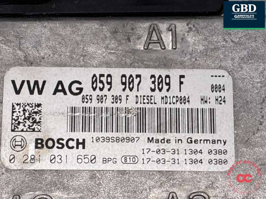 Styreenhet motor til Audi Q7 2015-->> (Type II) (4M0 907 401 A|4M0 907 401 A 4M0|)