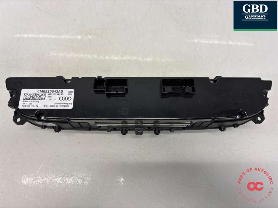Varmeapparat betjening til Audi Q7 2015-->> (Type II)  (4M0 820 043 AD|4M0 820 043 AD SWI|)