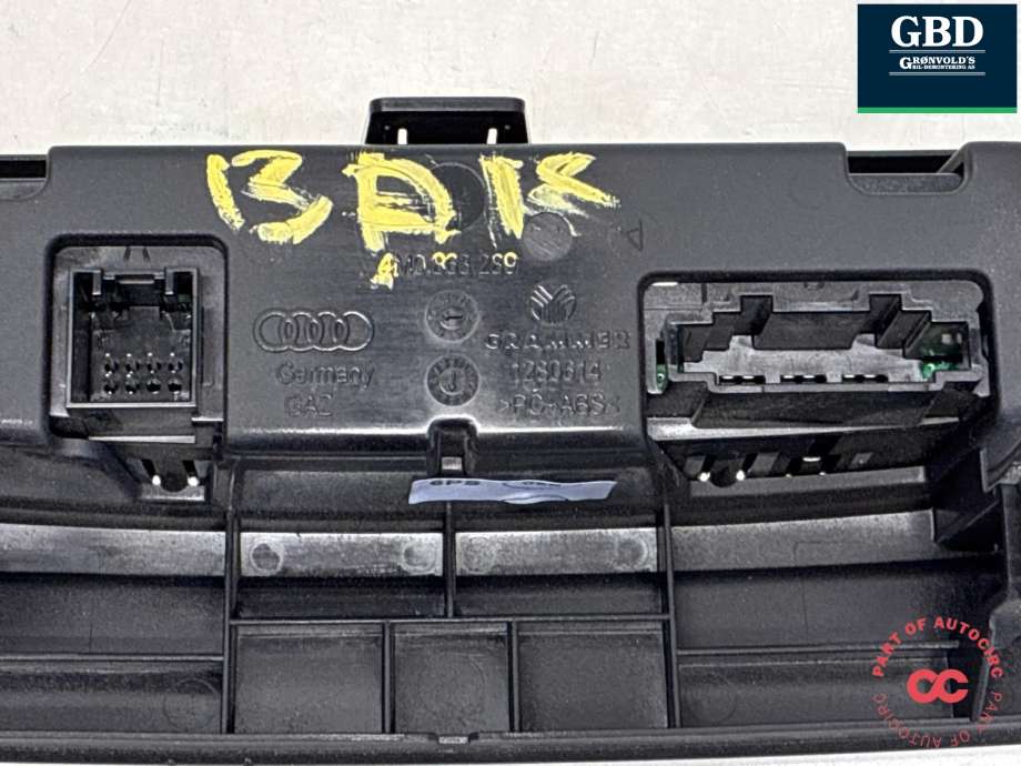 Varmeapparat betjening bak til Audi Q7 2015-->> (Type II)  (8W0 919 158|8W0 919 158    SWI|8W0 919 158 C  SWI)