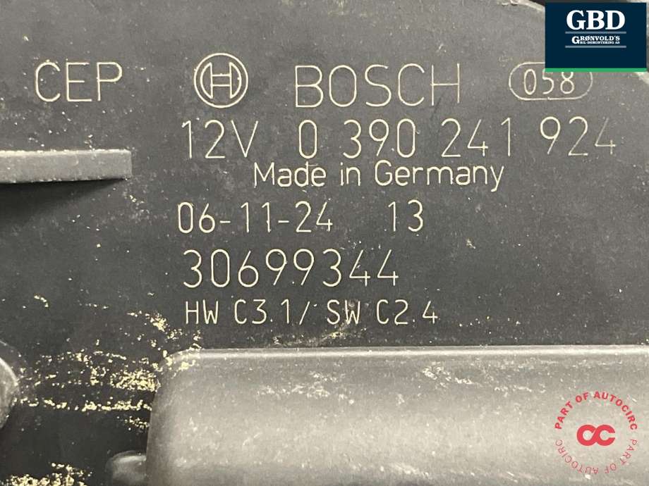 Viskermotor frontrute til Volvo C30 2006-2009 (Fase 1)  (BOSCH|31253518|30699344|0 390 241 924)
