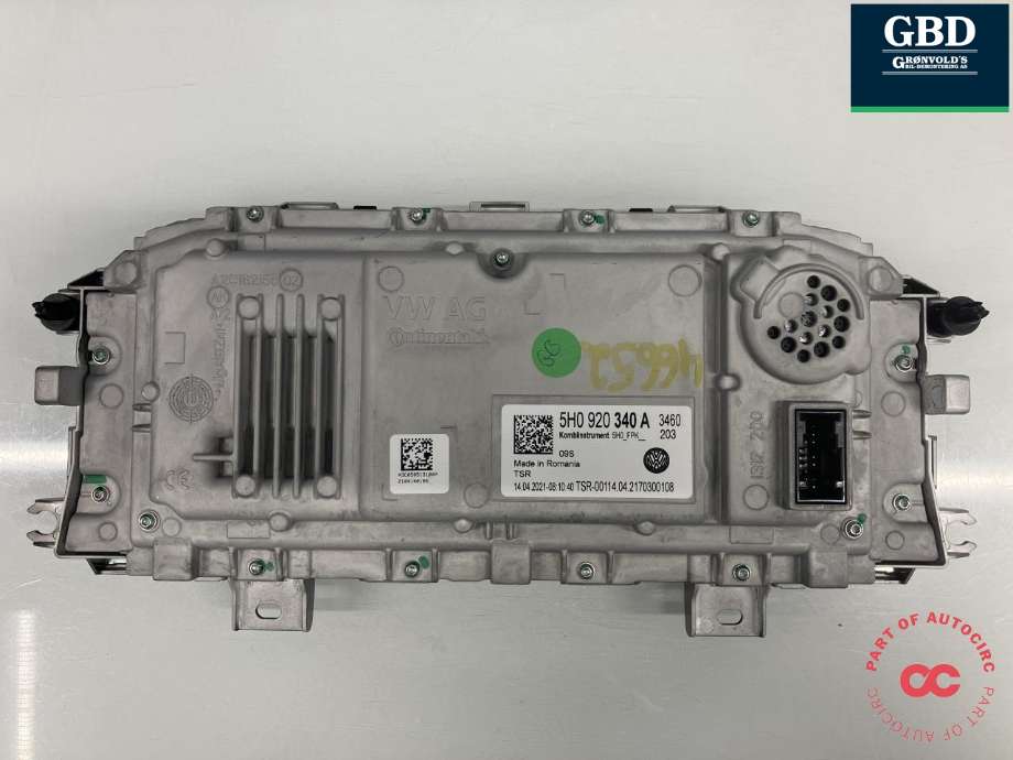 Instrumentpanel til VW Golf VIII 2020-->>  (5H0 920 340 A|A3C0505131000|)