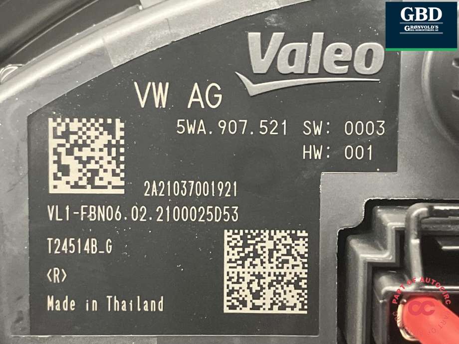 Varmeapparat motor til VW Golf VIII 2020-->> (VALEO|5WB 819 021 D|3Q1 819 021 C|5WA 907 521| T24514B-G)
