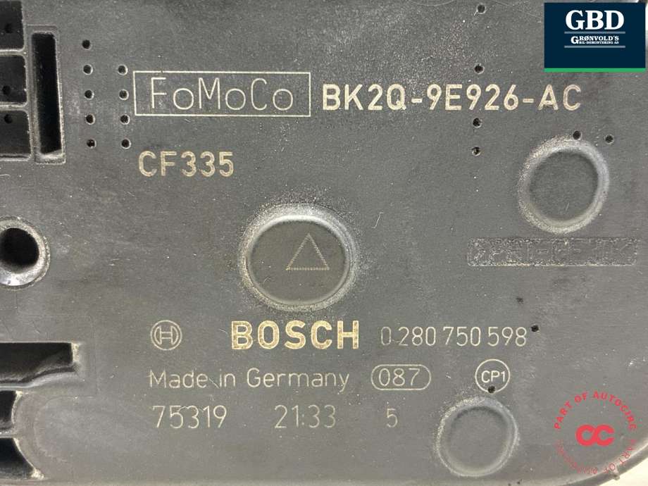Spjeldhus til Ford Ranger / Ranger Raptor 2015-2022 (1781960|BK2Q-9E926-AC|0 280 750 598)