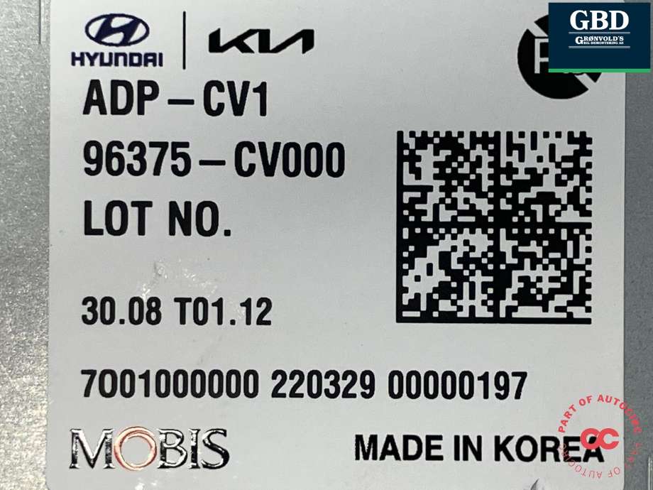 Styreenhet diverse til Kia EV6 2021-->> (MOBIS|96375CV000|ADP-CV1|)