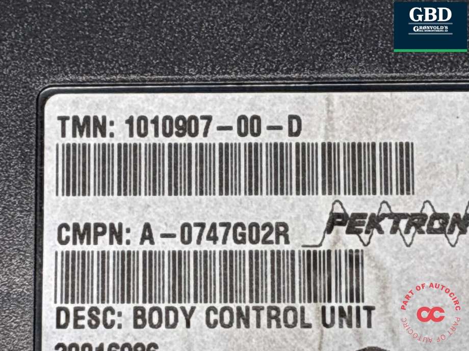 Styreenhet comfort (BCM) til Tesla Model S 2013-2016 (Fase 1) (1010907-00-G|1010907-00-D|)