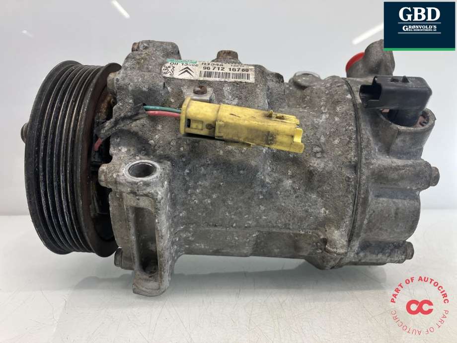 Aircondition kompressor til Peugeot 508 2011-2014 (Type I, Fase 1)  (SANDEN|98 228 268 80|96 712 167 80|)