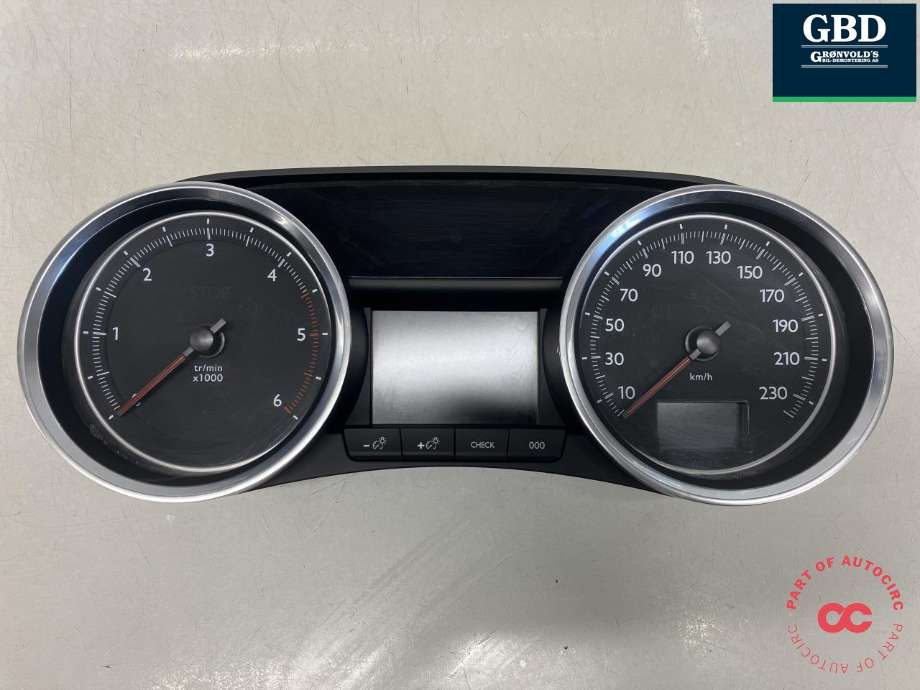 Instrumentpanel til Peugeot 508 2011-2014 (Type I, Fase 1)  (98 248 421 80|96 751 671 80|96 659 660 80)