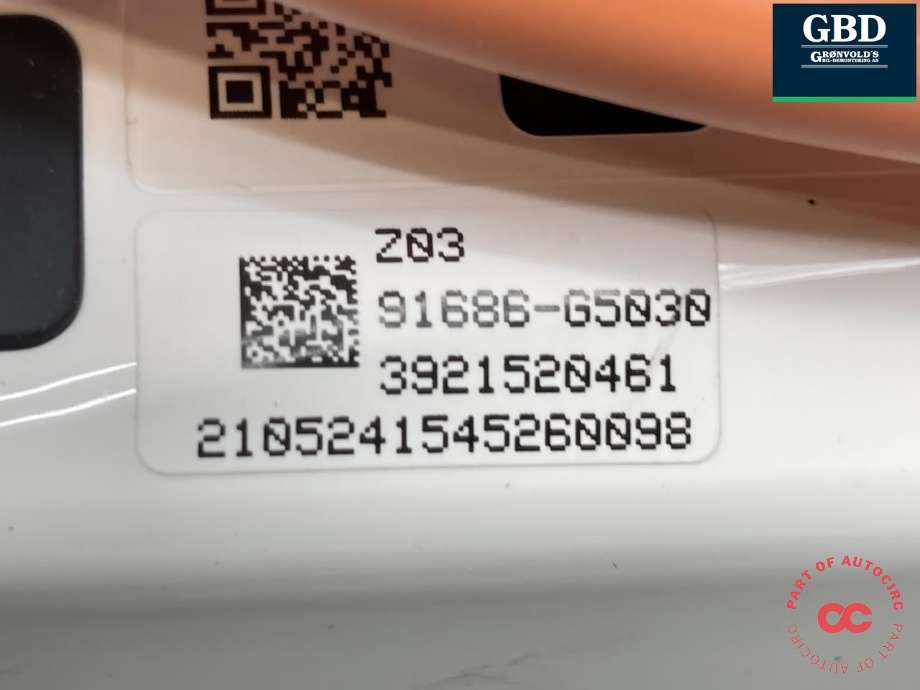 Batterilader kabel til Kia Niro 2021-->>  (91686-G5030|)