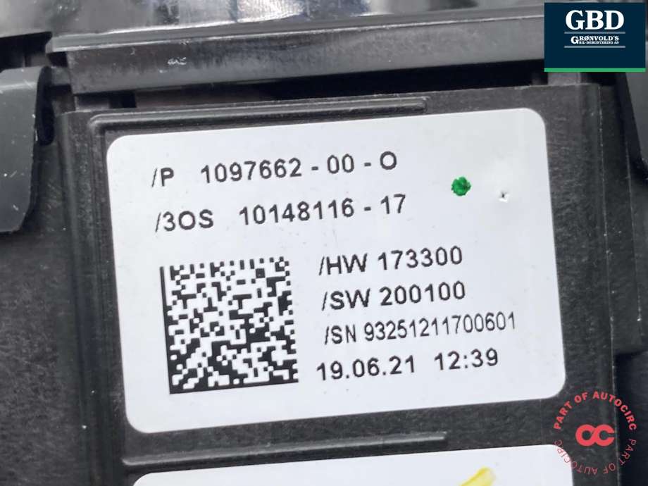 Bryter combi til Tesla Model 3 2018-2023 (Fase 1) (1097662-00-Q|1097662-00-L| 1097662-00-M| 1097662-00-N|1097662-00-O)