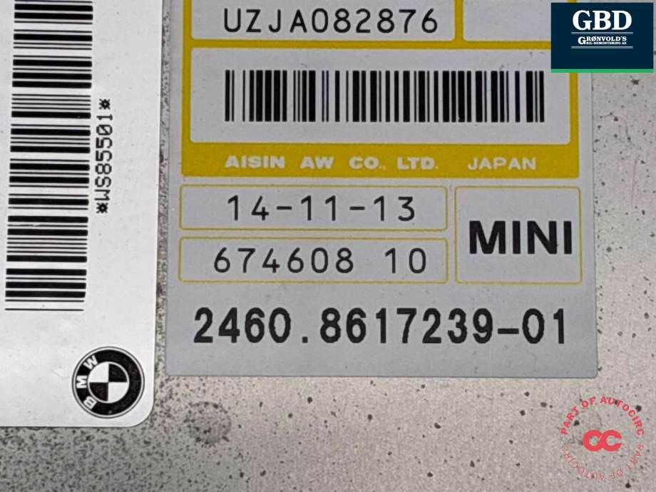 Styreenhet girkasse til Mini Countryman 2010-2016 (R60) (R60) (24 60 8 631 833|674608 10|2460 8617239-01)
