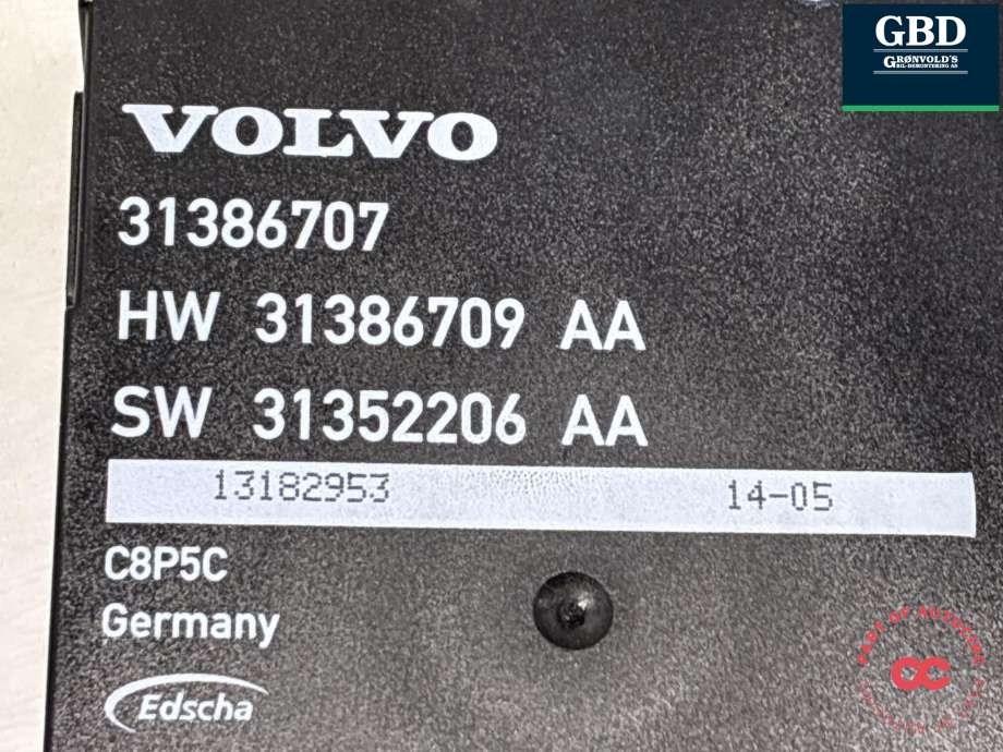 Styreenhet elektrisk bakluke til Volvo XC60 2014-2017 (Type I, Fase 2) (31415781|31386707|31386709)
