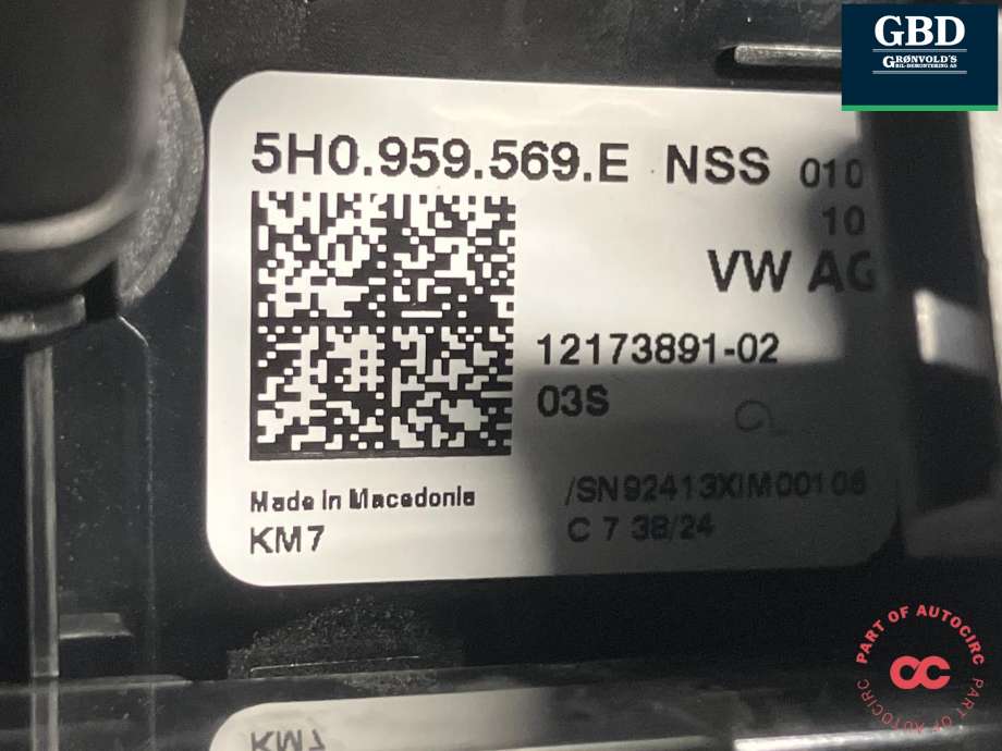 Taklyspanel til Ford Explorer EV 2024-->>  (2720954|VWR2KA-R519A58-AGA1HDU|5H0 959 569 E)