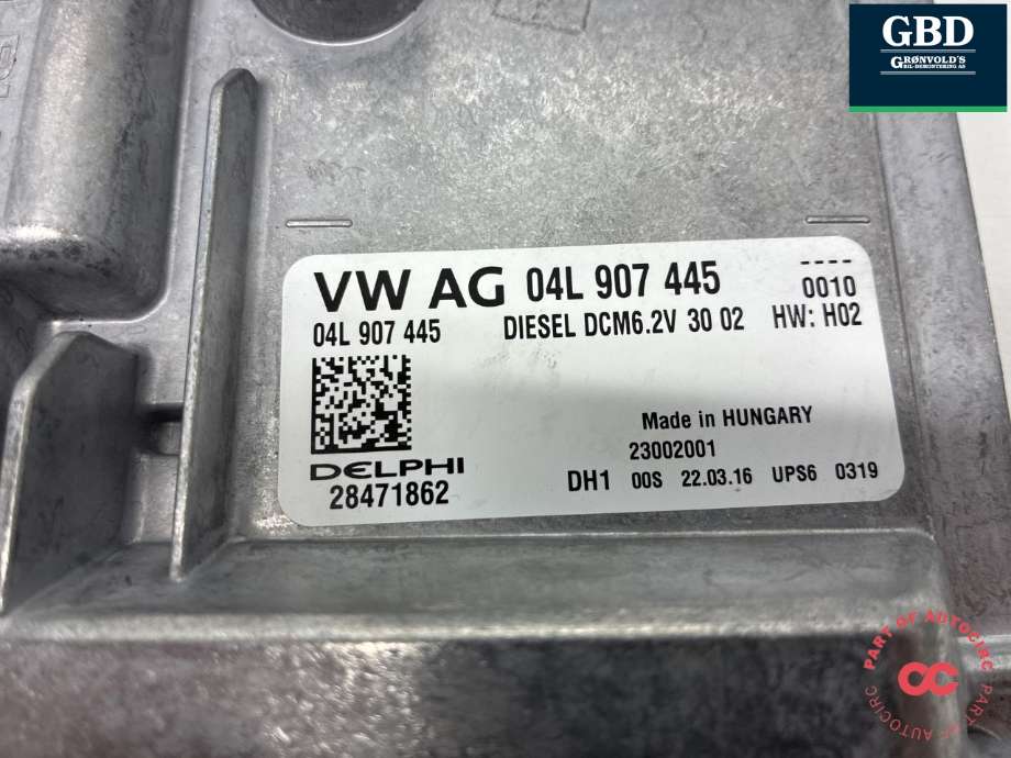 Styreenhet motor til VW Transporter / Caravelle 2015-2019 (T6) (T6) (04L 906 056 KK|04L 906 056 KK 7E0|04L 907 445)