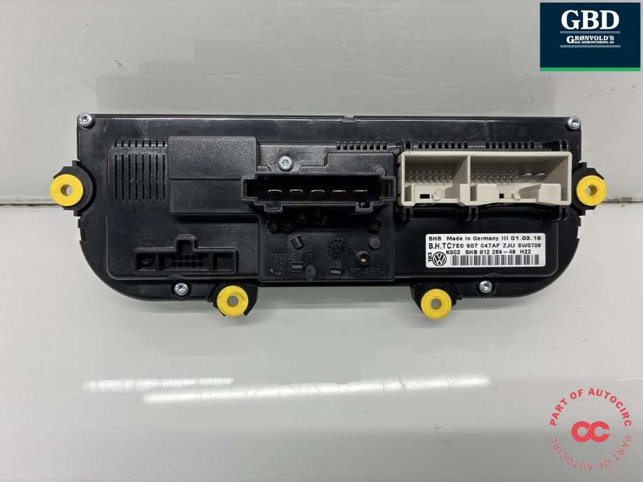 Varmeapparat betjening til VW Transporter / Caravelle 2015-2019 (T6) (T6) (7E0 907 047 AF|7E0 907 047 AF ZJU|)