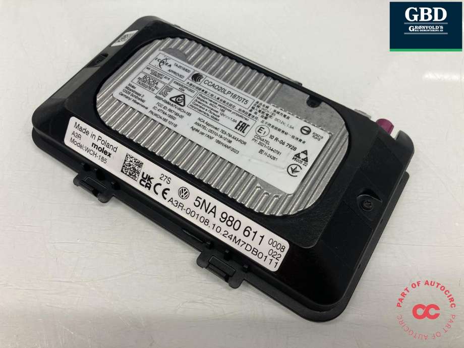 Dashbord trådløs mobillader til Ford Explorer EV 2024-->> (MOLEX|2707113|VWR2KA-19J235-AA|5NA 980 611| WCH-185)