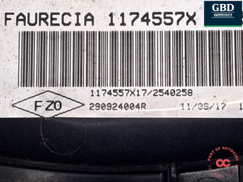 Luftfilterboks til Renault Zoe 2013-2019 (Fase 1) (290924004R|)