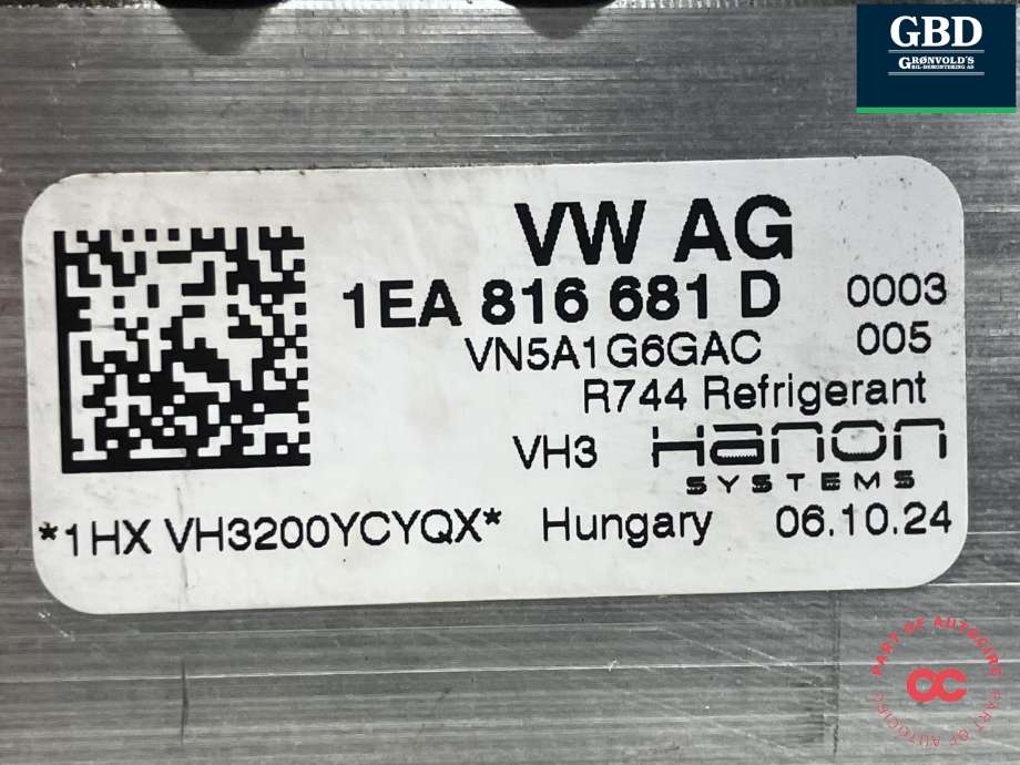 Aircondition diverse til Ford Explorer EV 2024-->> (HANON|2886149|VWR2KA-19F734-FA|1EA 816 681 D| 1EA 816 702 D)
