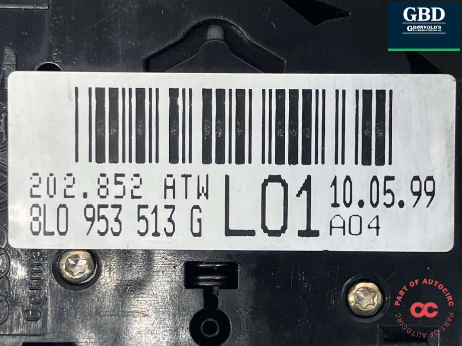 Bryter combi til Audi TT 1998-2006 (Type I) (8L0 953 513 G|8L0 953 513 G 01C|4B0 953 503 G)